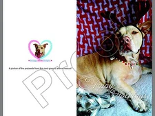 Scrappy Dizzle Designz- Christmas Holiday Dog Card Pit bull Lab - Animal Rescue