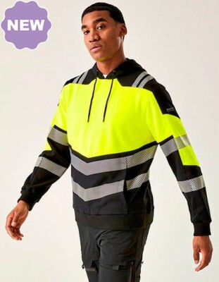 Hi-Vis X-Pro Hoodie (Class 2) Regatta High Visibility 2 Farben S - 4XL RG780 (C)