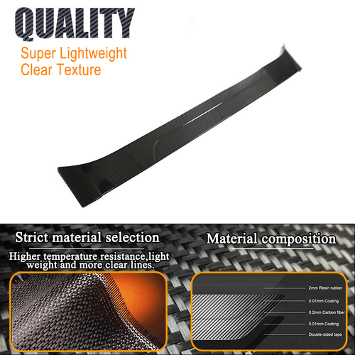 Für Kia K8 Stinger 2018-2023 Carbon Kohlefaser Dashspoiler Spoiler Flügel Lippes - Bild 8 von 15