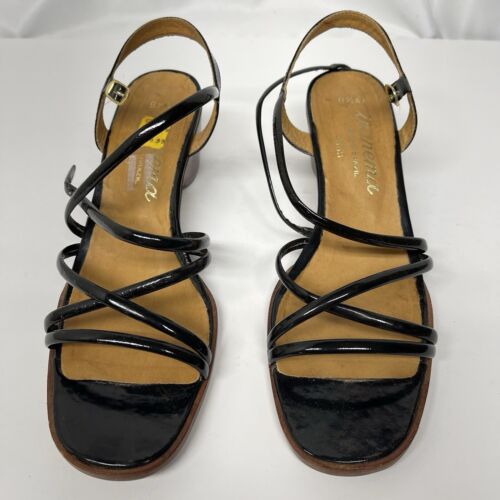 Vintage 80s Ipanema Leather Kitten Heel Womens Size 8.5AA Made In Brazil