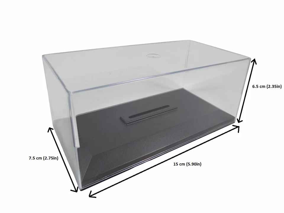 Lot de 10 boites vitrine cristal acrylique + socles pour voiture miniature 1/43 - Photo 2/4