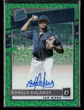2020 Donruss Optic Rated Rookie RRS-RB Ronald Bolanos Green Mojo Auto /99 Padres