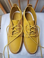 Very Clean Sperry Top-Sider Mustard Yellow Chukka Boots Vibram STS21618 M Sz. 11