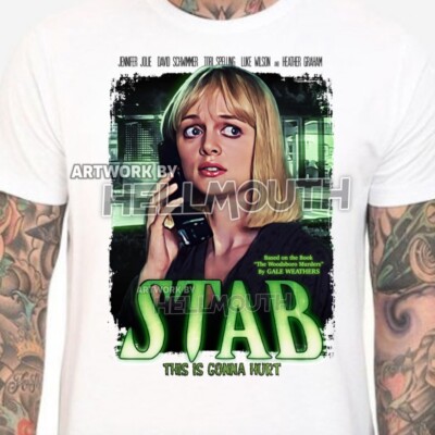 Scream 2 STAB t-shirt - Mens Women's sizes S-XXL Heather Graham