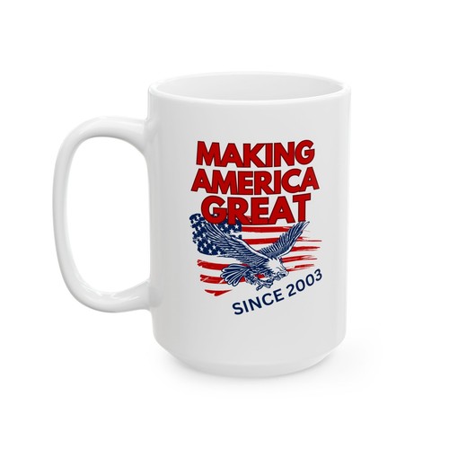 21 Year Old Birthday Gift America Novelty Mug Awesome Since 2003 Coffee Cup - Picture 6 of 9