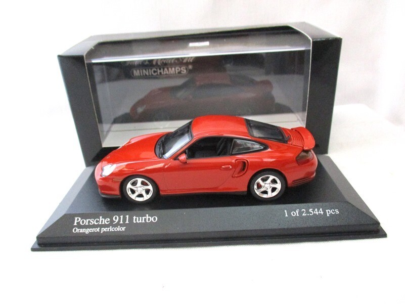 Porsche 911 turbo  Orange Metallic   1999    Minichamps  RARE