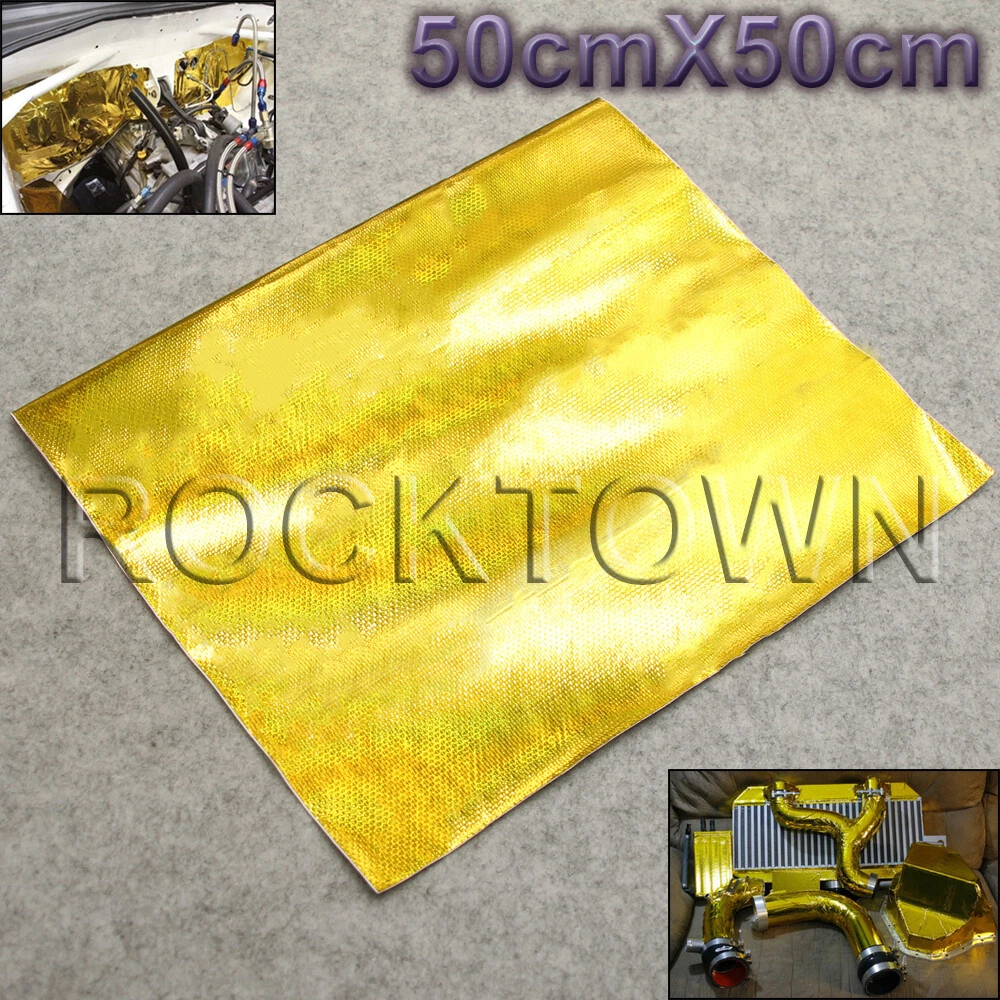 Gold Reflective Tape Car Firewall Heat Shield Barrier 20u0026#039;u0026#039; x  20u0026#039;u0026#039; 1 Roll UK | eBay
