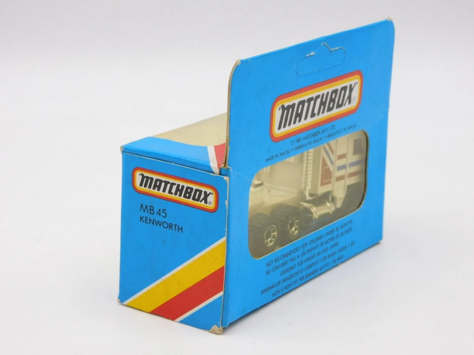 Matchbox Superfast Kenworth cabover aerodyne Macau 80s MB-45 in BLUE BOX - Immagine 3 di 3