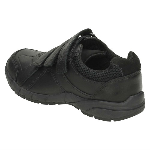 Boys Clarks Leather Hook & Loop School Trainers Air Learn - Picture 5 of 10