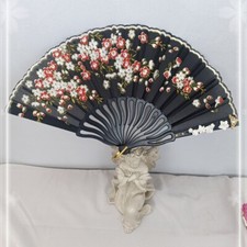 Portable Japanese Sakura Folding Fan Floral Chinese Classical Hanfu Accessories