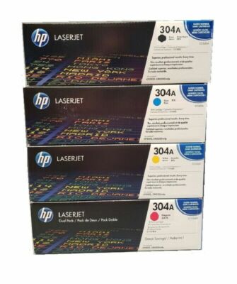Original Toner HP 304A Color Laserjet CP2025 N DN CM2320 NF NFI / CC530A -CC533A