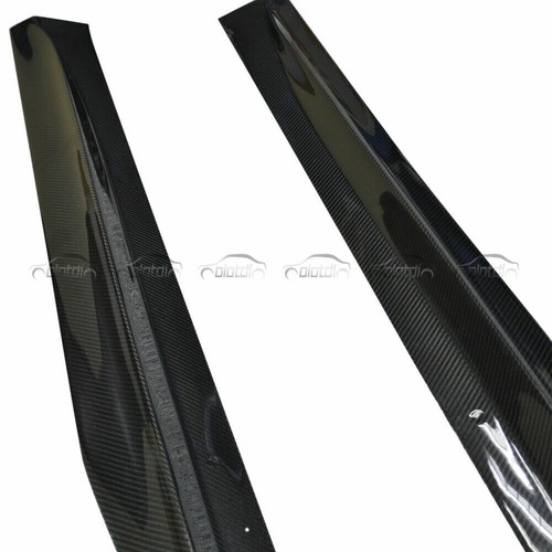 CARBON FIBER FOR 2014+ BMW F80 F82 F83 M4 PSM STYLE COUPE SEDAN SIDE SKIRT LIP - Picture 7 of 12