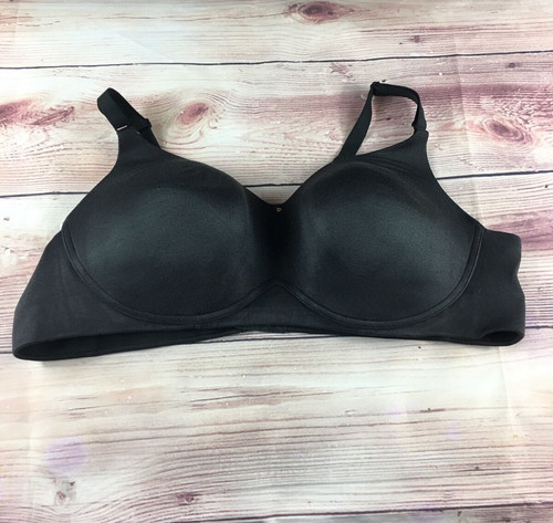 Lane Bryant Cacique No Wire Back Smoother Full Coverage Bra Size 46C Black