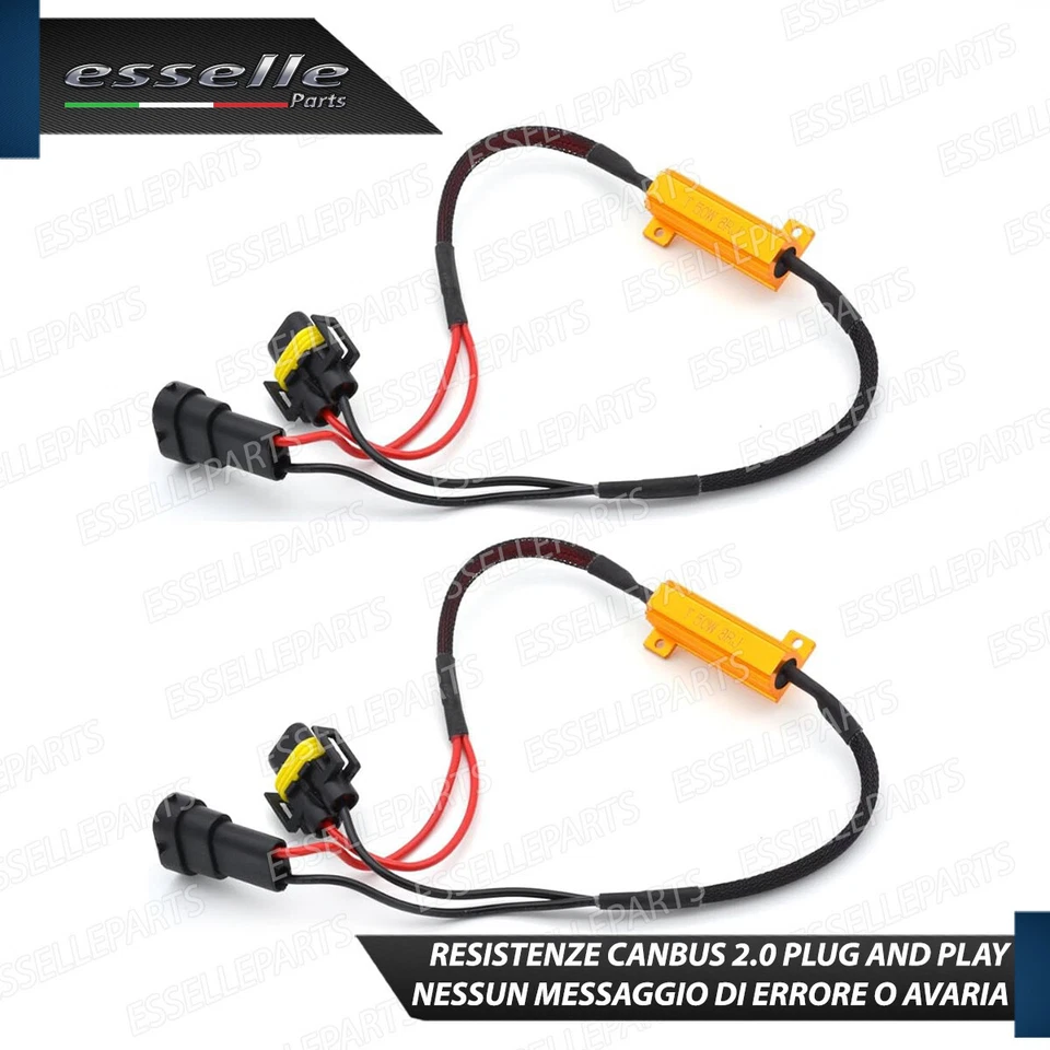 COPPIA LAMPADE FENDINEBBIA H11 LED CREE COB CANBUS VW GOLF SPORTSVAN 100%NOERROR - Immagine 4 di 4