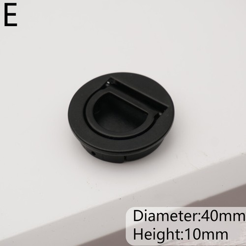Hidden Door Handle Metal Recessed Pull Invisible Cabinet Drawer Round Handles UK - Picture 17 of 21