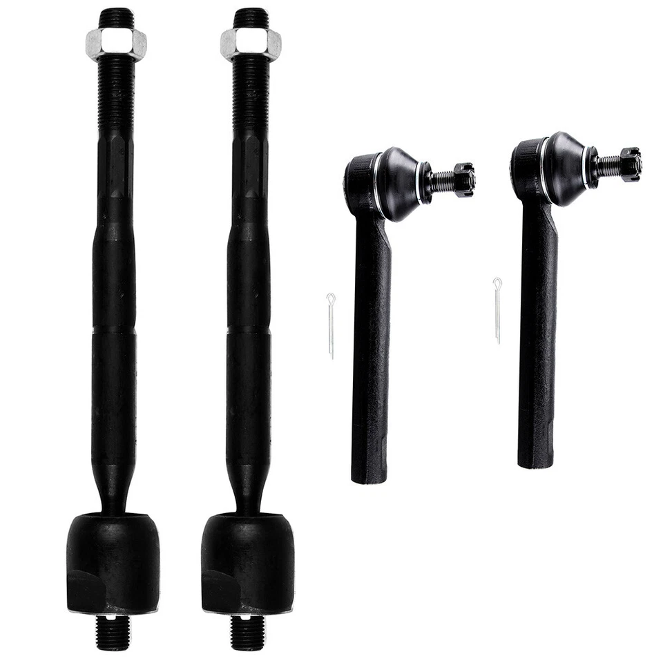 4pcs New Front Inner and Outer Tie Rod Links Steering For Lexus RX330 & RX350 - Изображение 2 из 4