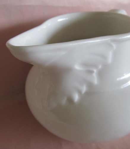 Broc Pichet ancien porcelaine de Paris blanche XIXème - Photo 2 sur 6