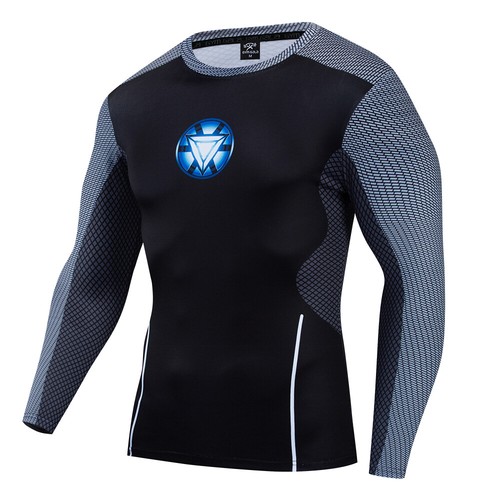 Summer T-shirts Compression 3D Printed Marvel Avenger Tops Gym Sports Tights  - Afbeelding 46 van 89