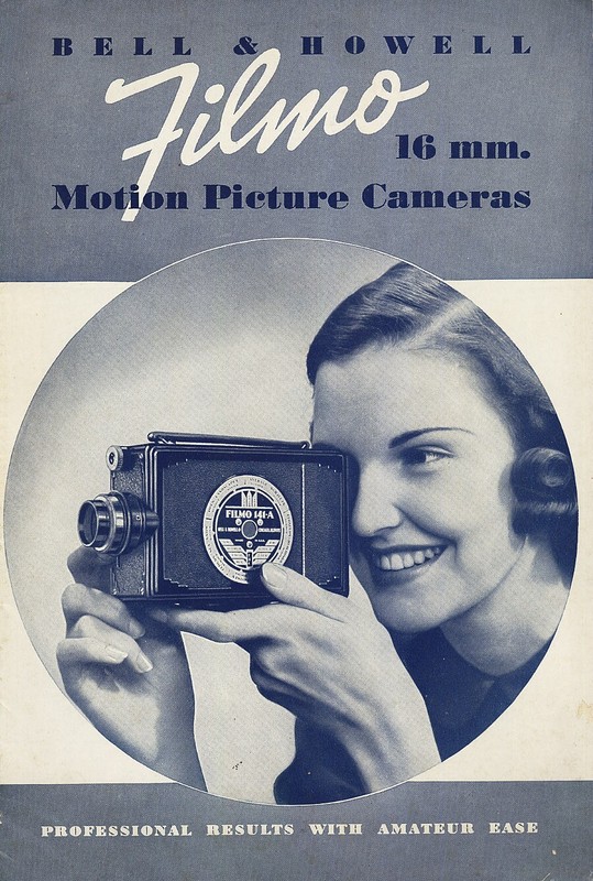 1938 Vintage Bell & Howell Filmo 16 mm Movie Film Camera Product Sales Guide