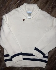 Janie and Jack nautical shawl-collared sweater size 5