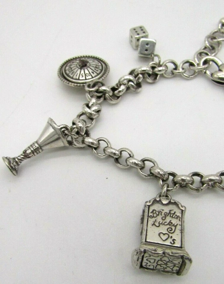 Brazalete Brighton Casino Las Vegas Nevada Tema Cuelga Dijes 7" hasta 8" Foto 3 de 4