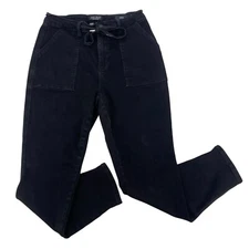 Judy Blue Size 13 / 31 Black Denim Utility Joggers JB88700 Pants 