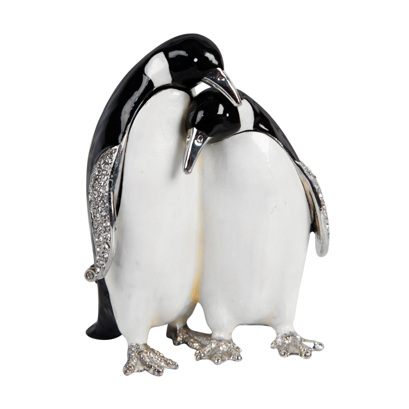 Treasured Trinkets Pair of Penguins Trinket Box