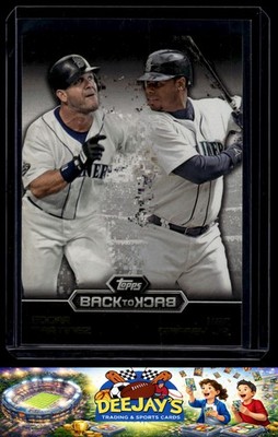 2016 Topps #B2B-4 Ken Griffey Jr. / Edgar Martinez Back-To-Back Seattle Mariners