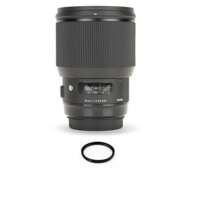 Sigma 85mm f/1.4 DG HSM Art Lens for Nikon F + 86mm UV Filter