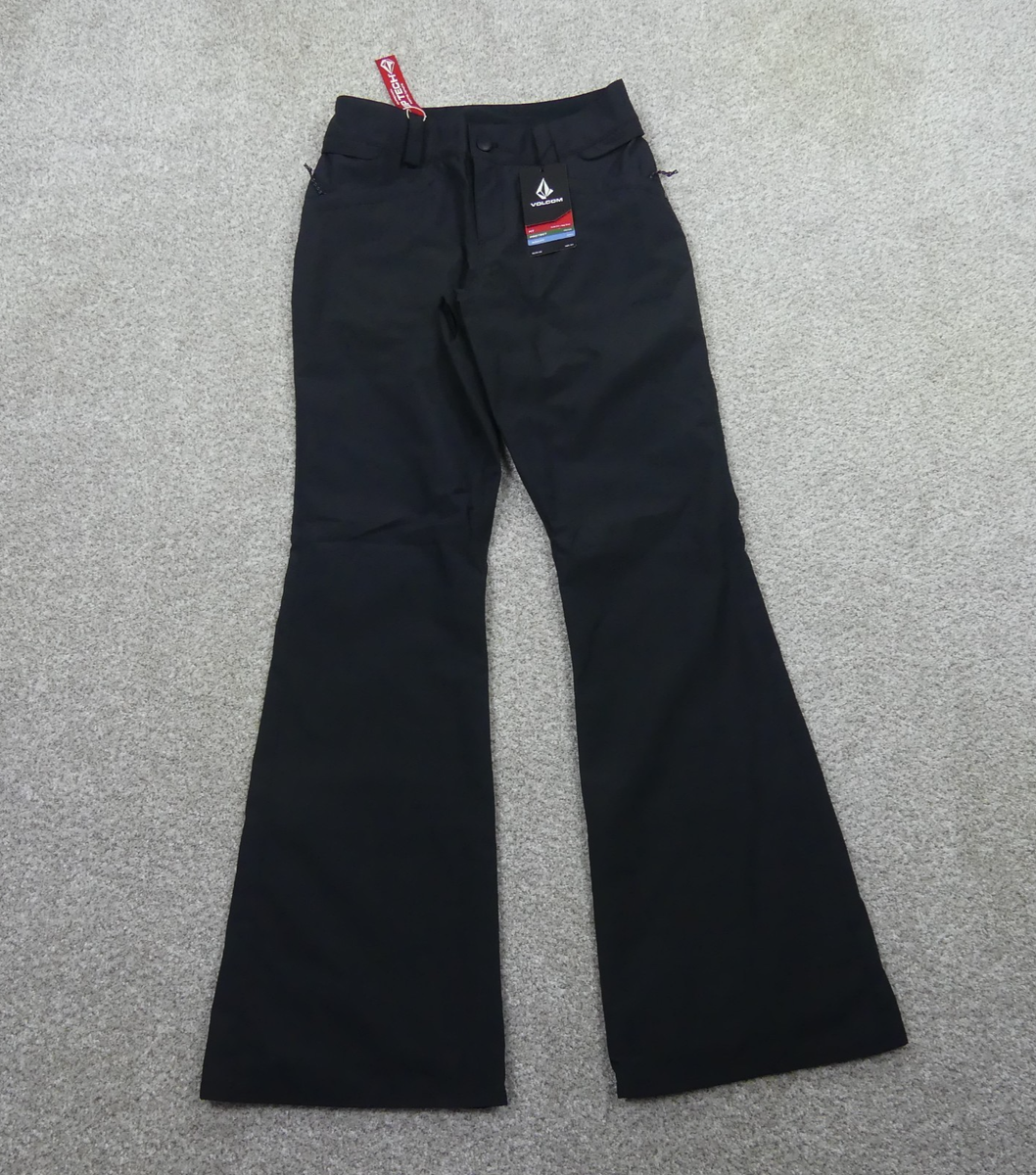 Volcom Snow Pants Womens Extra Small Slim Fit Black Bootcut Hallen