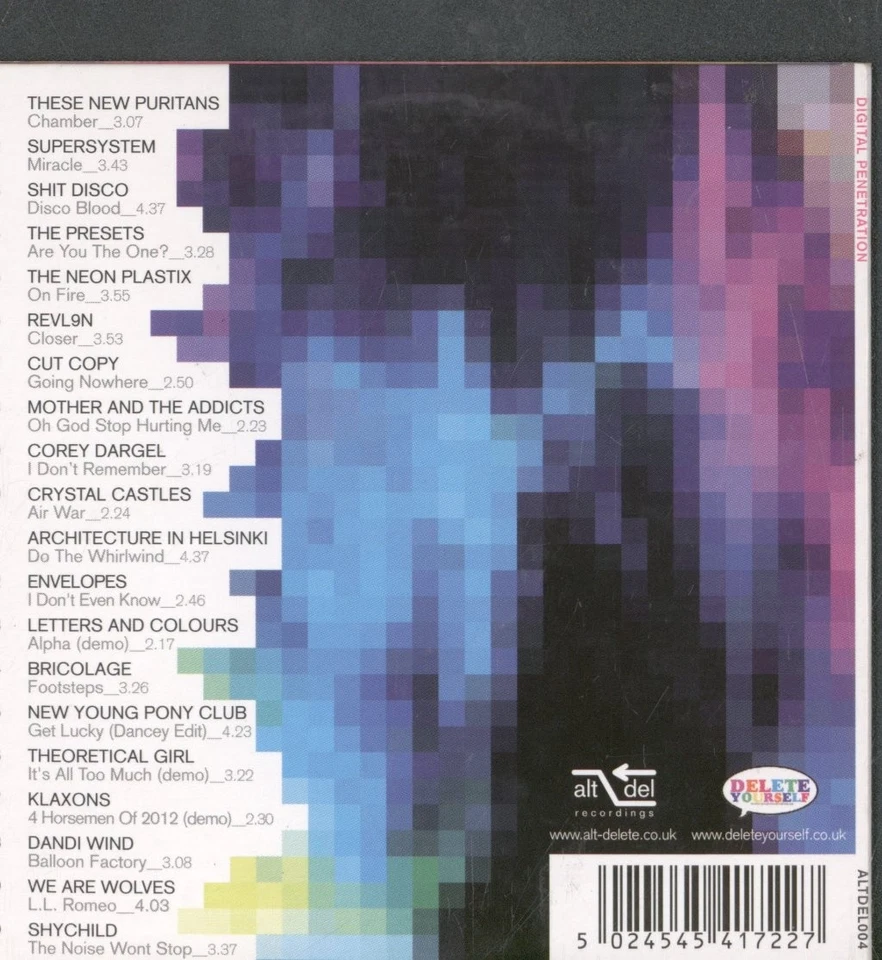 Various Artists Digital Penetration CD UK Alt-Delete Recordings 2006 In Gatefold - Bild 2 von 3