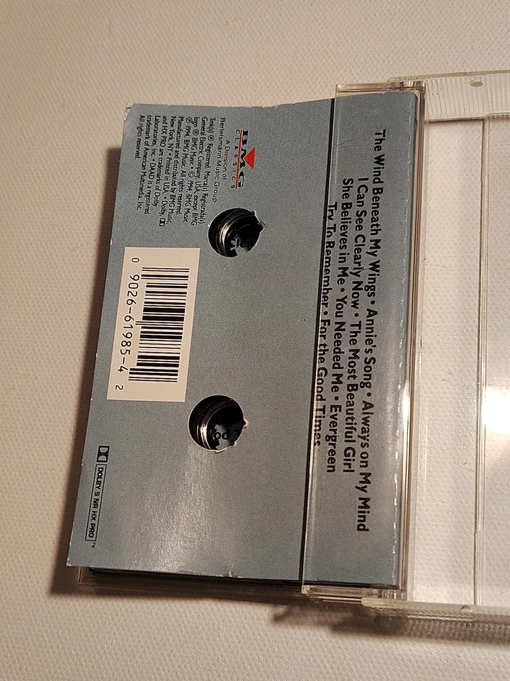 Roger Whittaker Wind Beneath My Wings 1994 Cassette Tape BMG Classics - Image 3 of 4