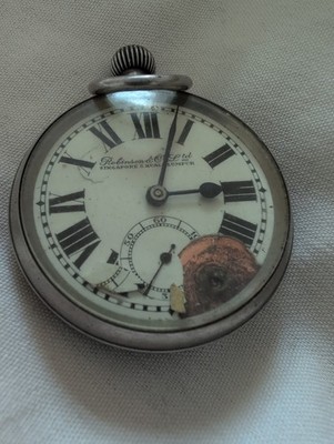 Taschenuhr Vintage Robinson & Co Singapur Kuala Lumpur Kolonialzeit 