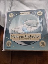 DreamOasis Waterproof Mattress Protector Twin Size, Bamboo Viscose, Machine Wash