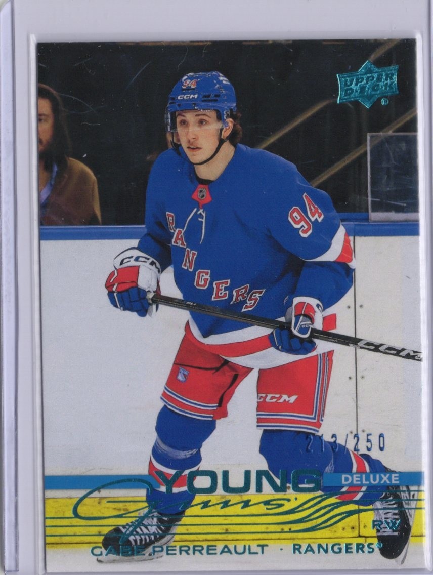 2025-26 Upper Deck S1 /250 DELUXE YG Gabe Perreault #202 (RC) | New York Rangers
