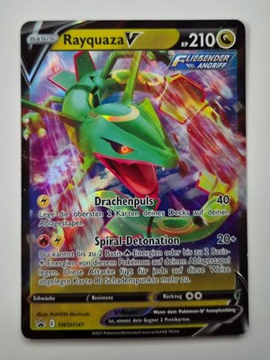 Pokemon - Rayquaza V Deutsch SWSH147 Black Star Promo