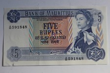 Billet 5 Rupees Mauritius Île Maurice 1967 pr. neuf (42092)