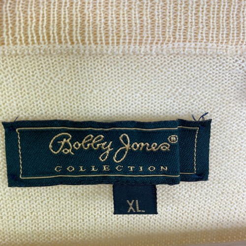 Bobby Jones Mens Yellow Extra Fine Merino Wool Sweater Size XL V Neck Golf - Picture 5 of 7
