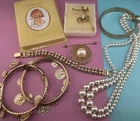 Grandmas Costume Jewelry Drawer Lot Vintage Brooches Pins Cottagecore