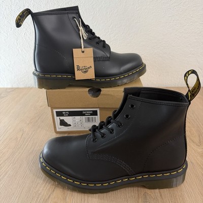 Dr. Doc Martens 101 YS Ankle Boots 26230001 Leather black New M8 W9 UK7 EU 41