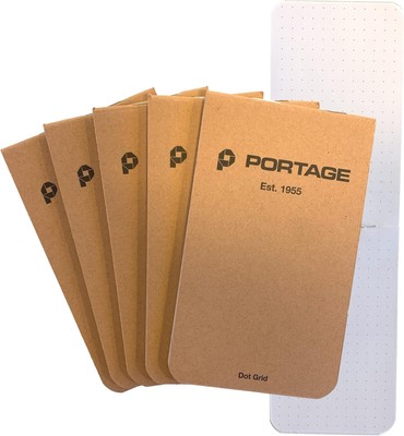 Small Notebook, Notepad for Field Notes, Grid Dot 6 Pack, Pages 