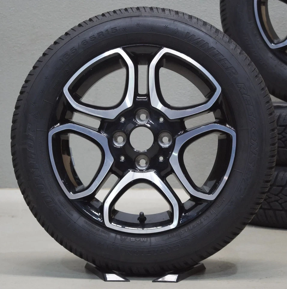 Original Smart ForTwo ForFour W453 15 Zoll Winterreifen Felgen +7mm TOP! - Bild 2 von 4