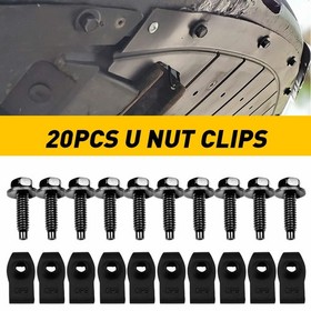 20pc Engine Shield Splash Guard Bumper Hardware Set Body Fender Bolt Bumper Clip