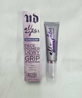 Urban Decay All Nighter Face Primer Dewy Foundation Grip Ultra Glow NIB 30ml/1oz