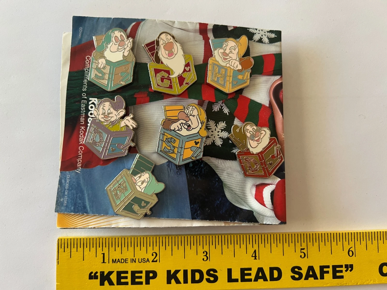 Disney Hidden Mickey Seven Dwarfs Jack in the Box Pin Set of 7 Snow White