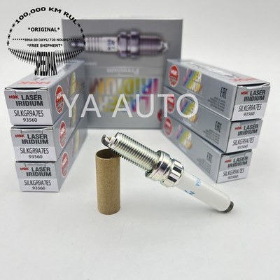 Genuine NGK Laser Iridium Spark Plug 6PCS Set for 2017-2023 Audi/ Porsche V6