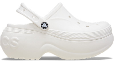 NEW! CROCS Bella Clog, CHUNKY LUG SOLE,White Blanc Women's Size M2/W4
