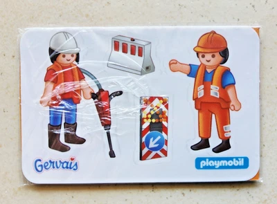 Autocollant sticker PLAYMOBIL Travaux publics adesivo aufkleber pegatina vintage - Photo 1/2