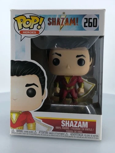 Funko POP! Heroes DC Comics Shazam! Shazam #260 Vinyl Figure DAMAGED BOX