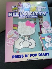 Hello Kitty and Friends Press Pop Diary Stickers Fidget Kit NEW Extra Stickers
